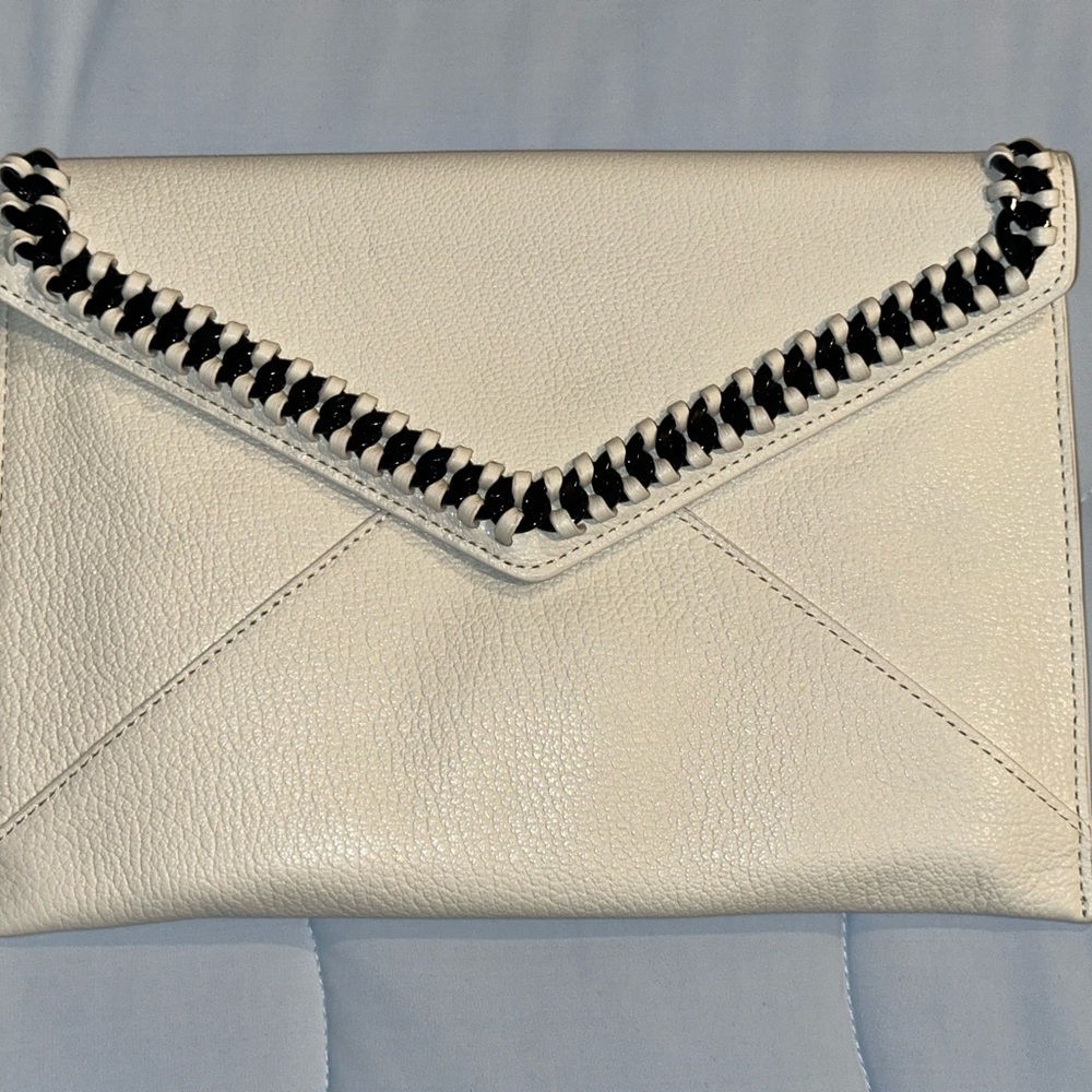 New Rebecca Minkoff Elegant White Envelope Clutch